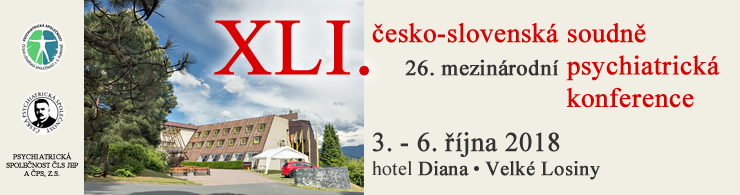 XLI. Česko-slovenská ( 26. mezinárodní) soudně psychiatrická konference